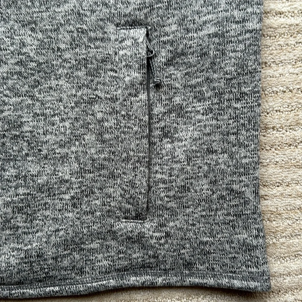 EUC Johnnie-O Wes Full Zip Fleece Vest Light Gray Size XL